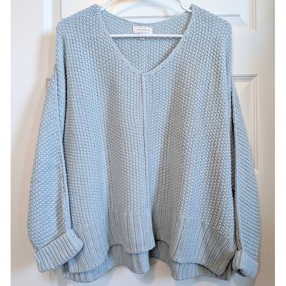 Lucky Brand Oversized Chunky Knit Sweater
